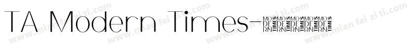 TA Modern Times字体转换